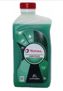 Olej hydrauliczny mineralny, zielony, LHM plus  TOTAL 1 L 